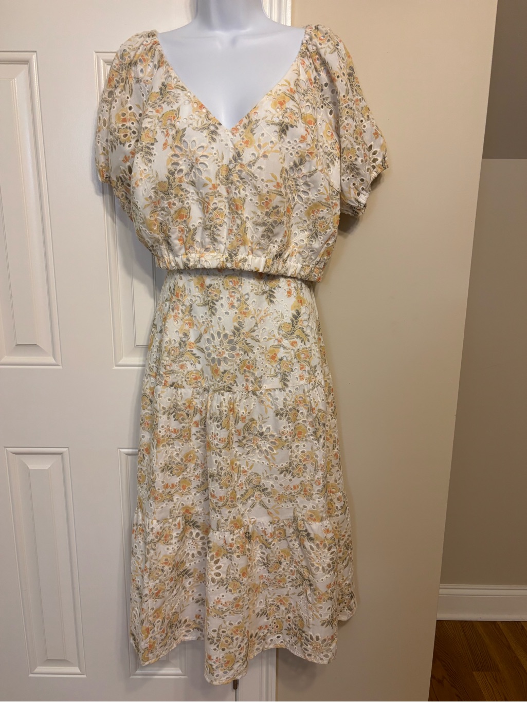 Lucy Paris Two Piece Embroidered Eyelet Dress